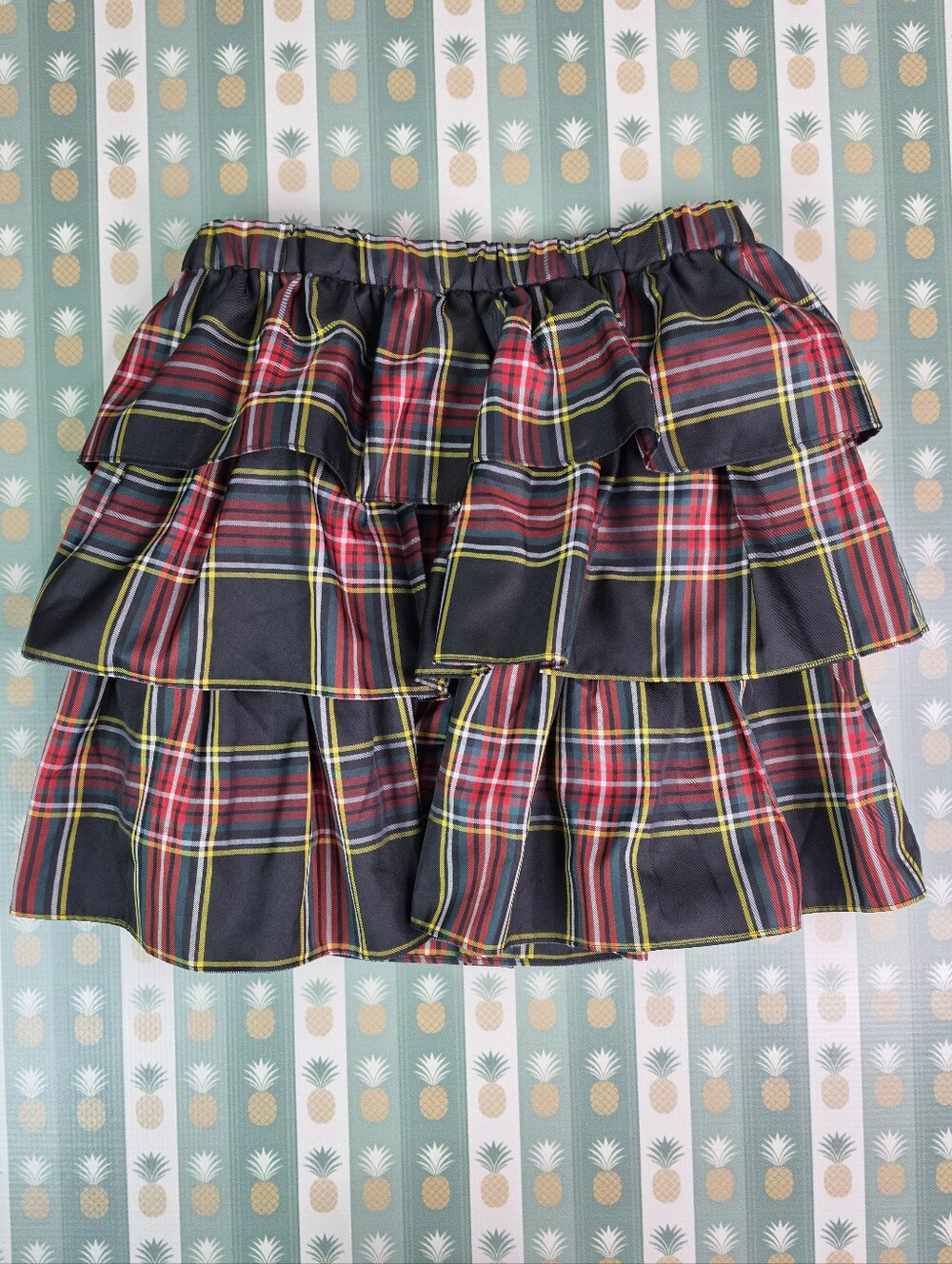 J. Crew Tiered Plaid Ruffle Mini Skirt
